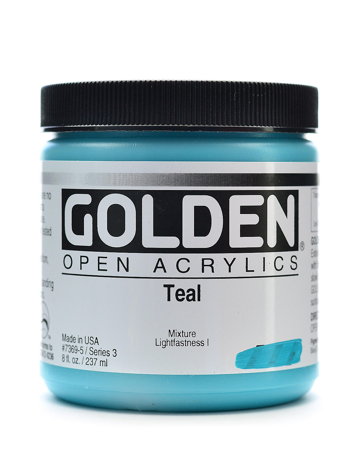 OPEN Acrylic Colors teal 8 oz. jar