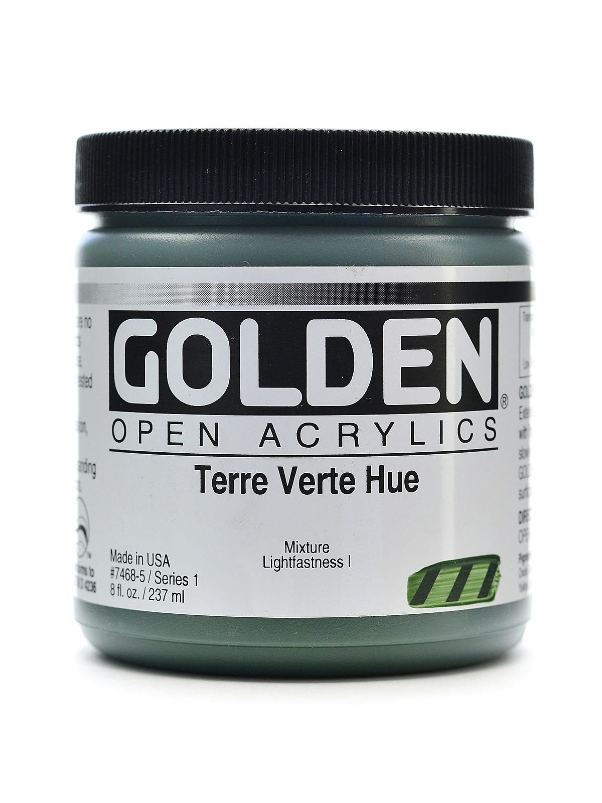 OPEN Acrylic Colors terre verte hue 8 oz. jar