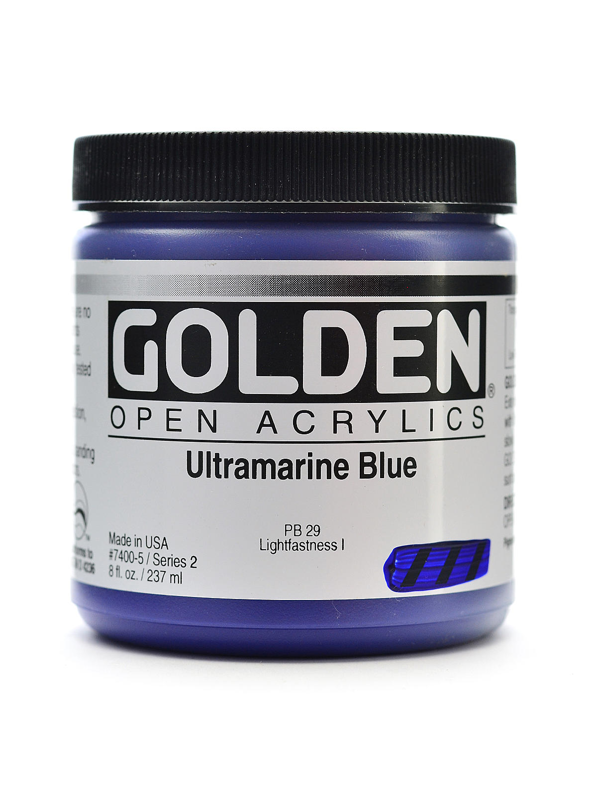 OPEN Acrylic Colors ultramarine blue 8 oz. jar