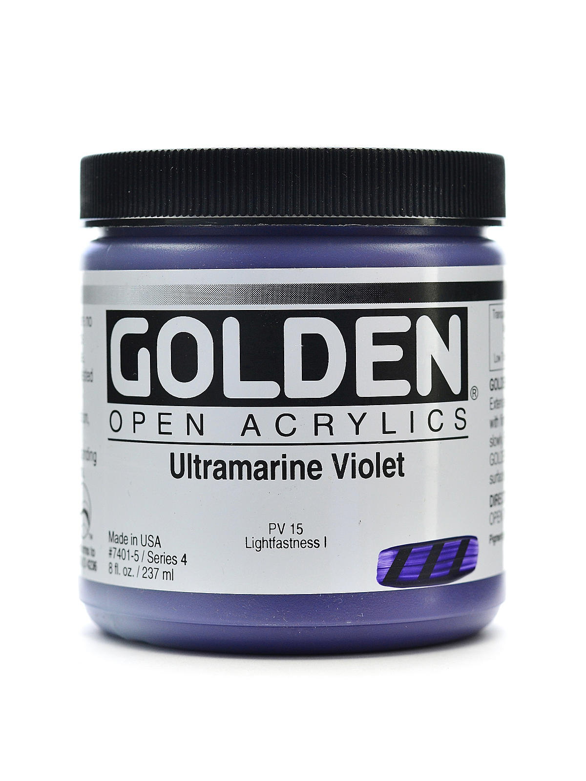 OPEN Acrylic Colors ultramarine violet 8 oz. jar