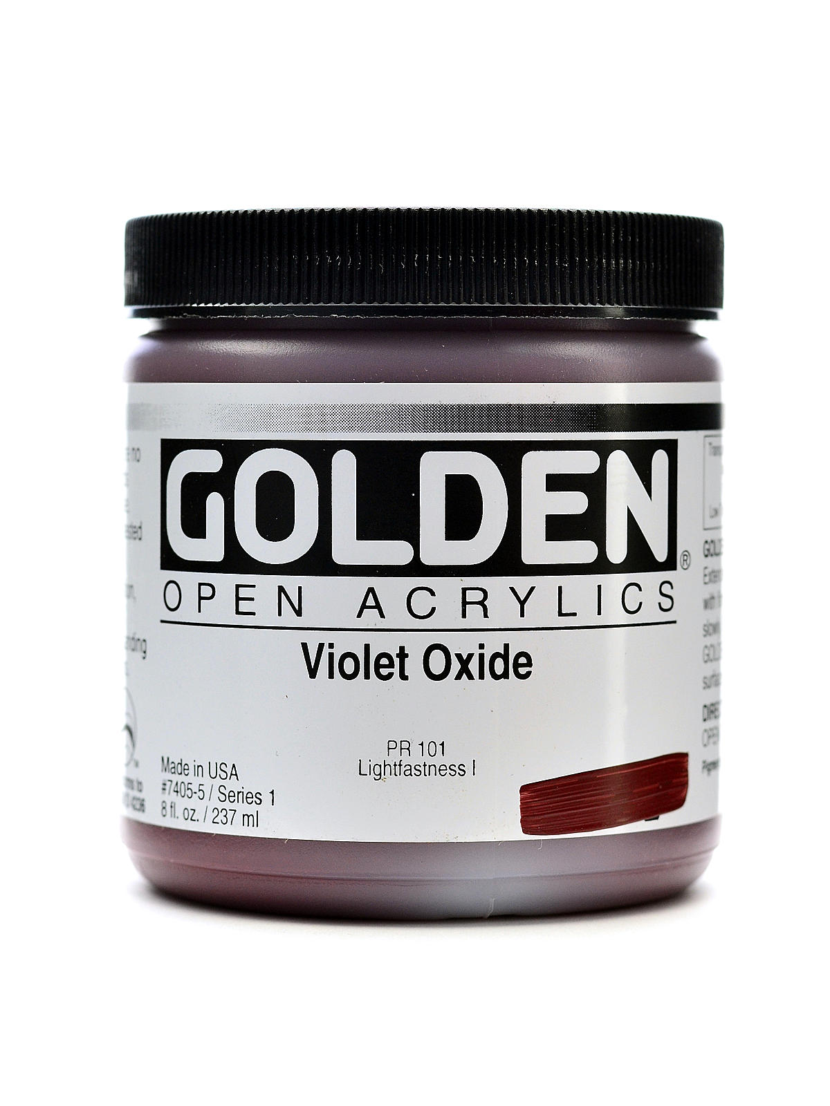 OPEN Acrylic Colors violet oxide 8 oz. jar