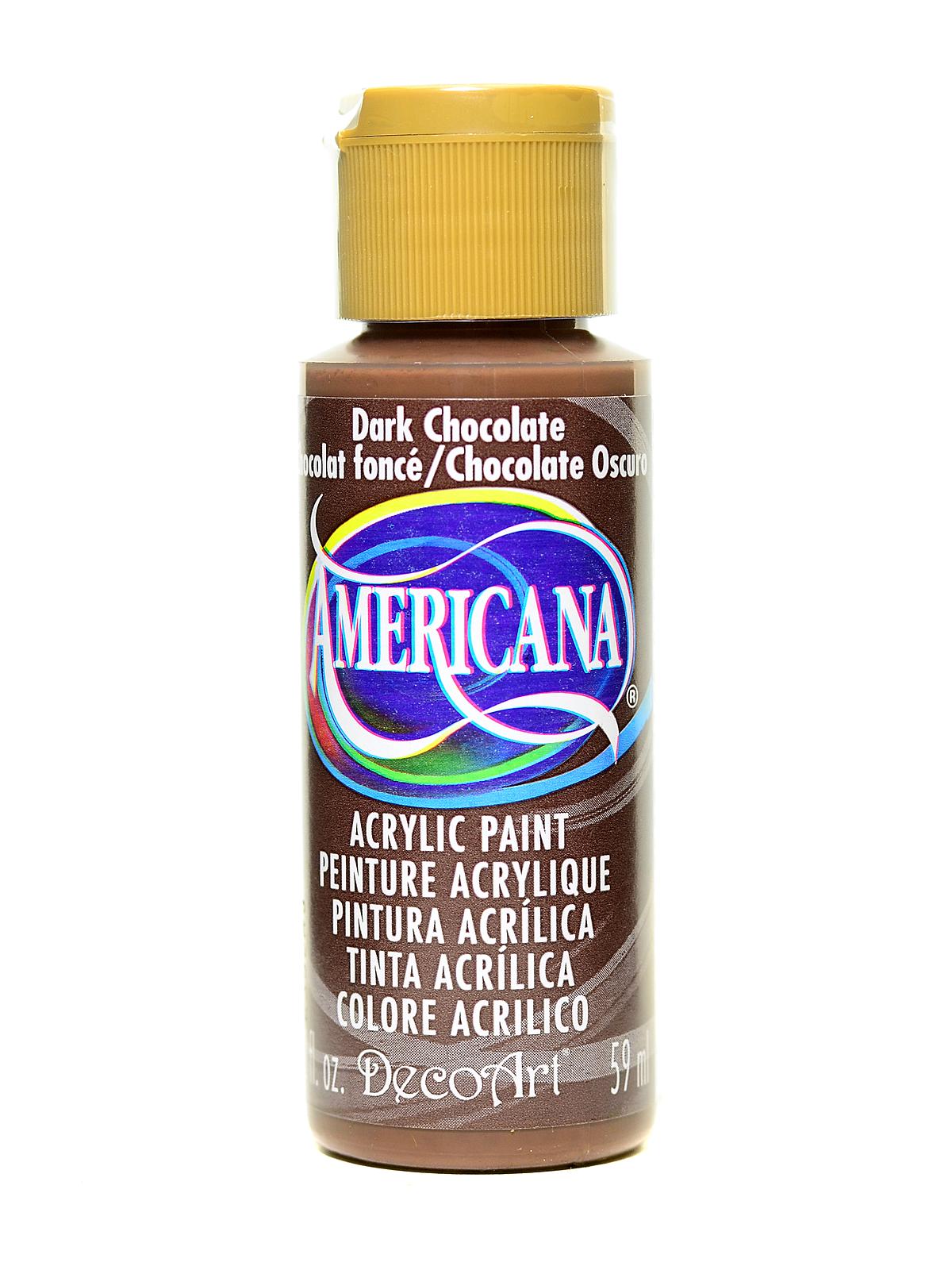 Americana Acrylic Paints dark chocolate 2 oz.