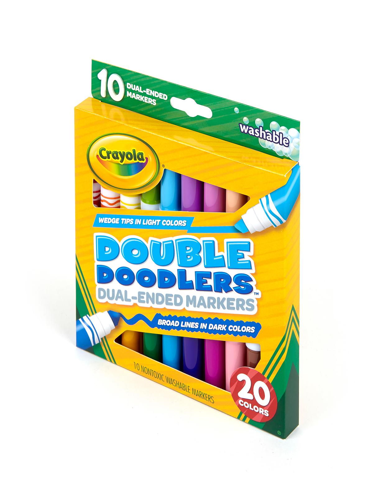 Double Doodlers Markers Dual Tip Set Of 10