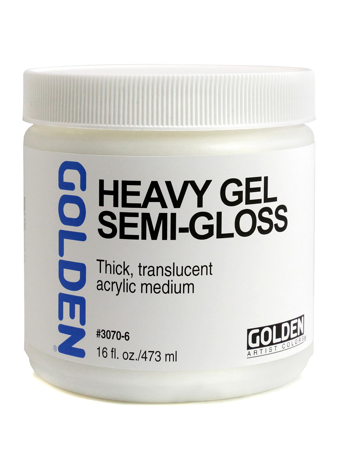 Gel Mediums heavy semi-gloss 16 oz.