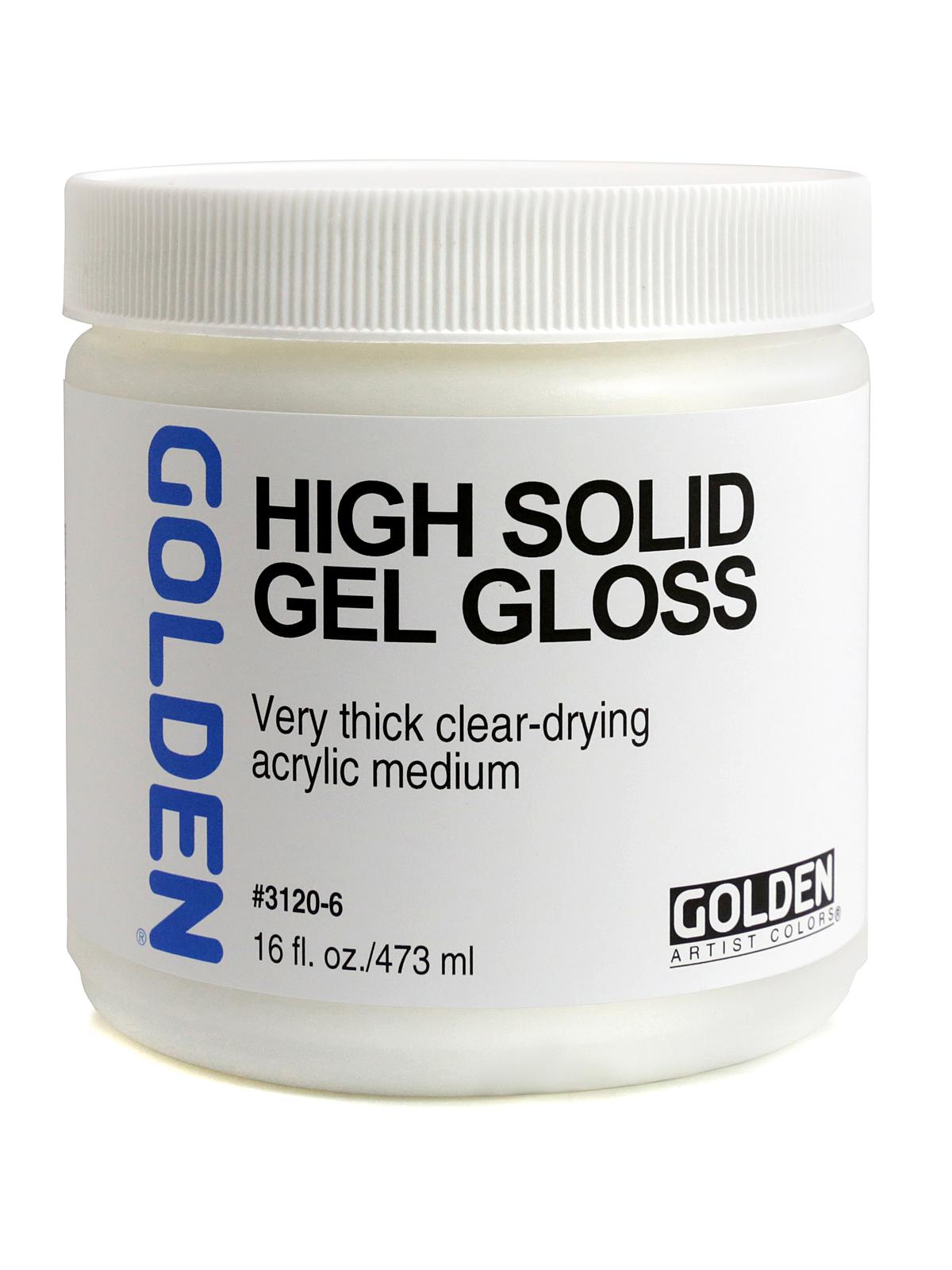 Gel Mediums high solid gloss 16 oz.