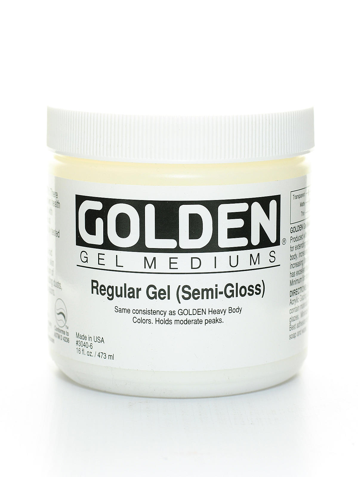 Gel Mediums regular semi-gloss 16 oz.