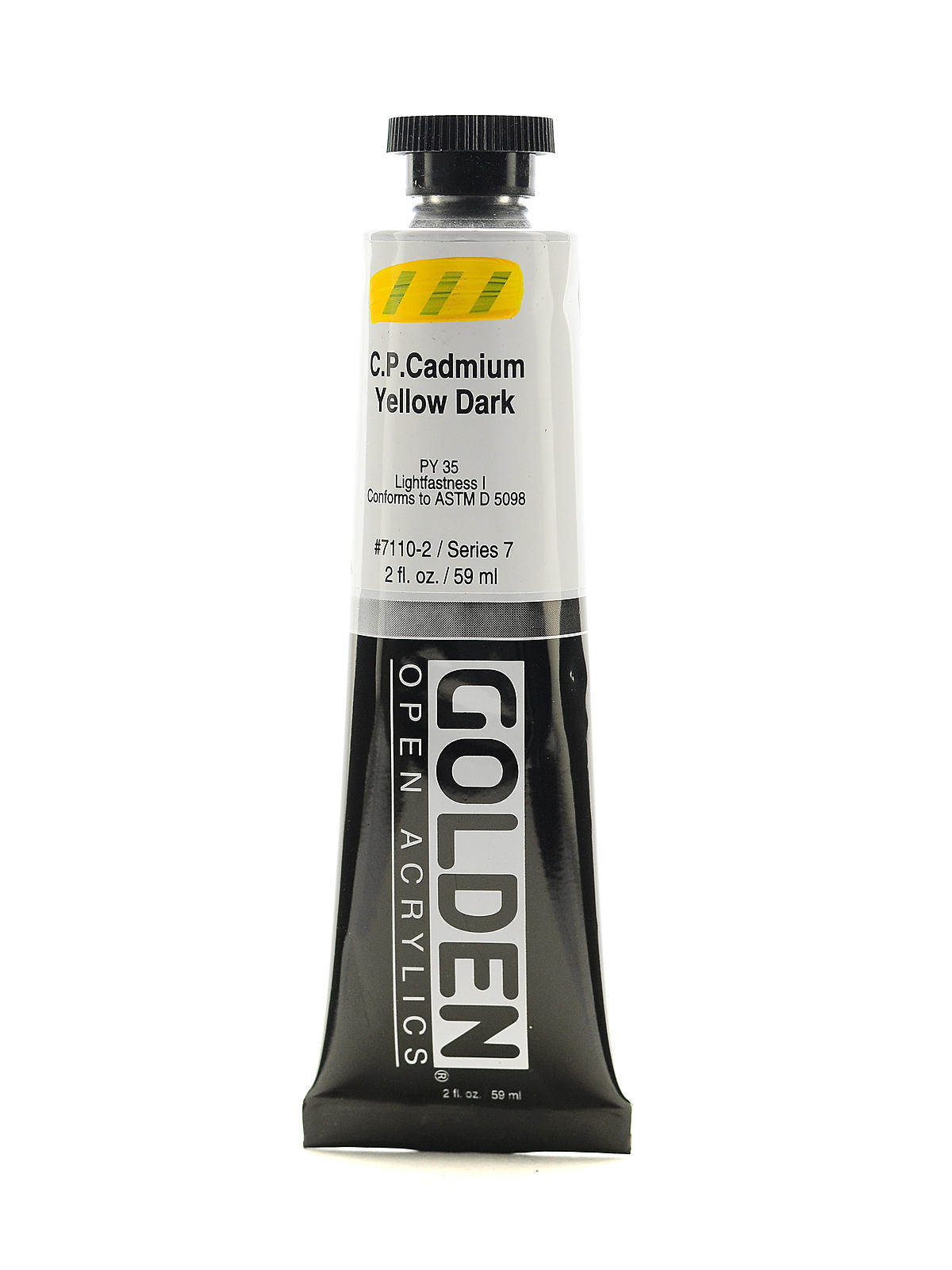 OPEN Acrylic Colors cadmium yellow dark (CP) 2 oz. tube