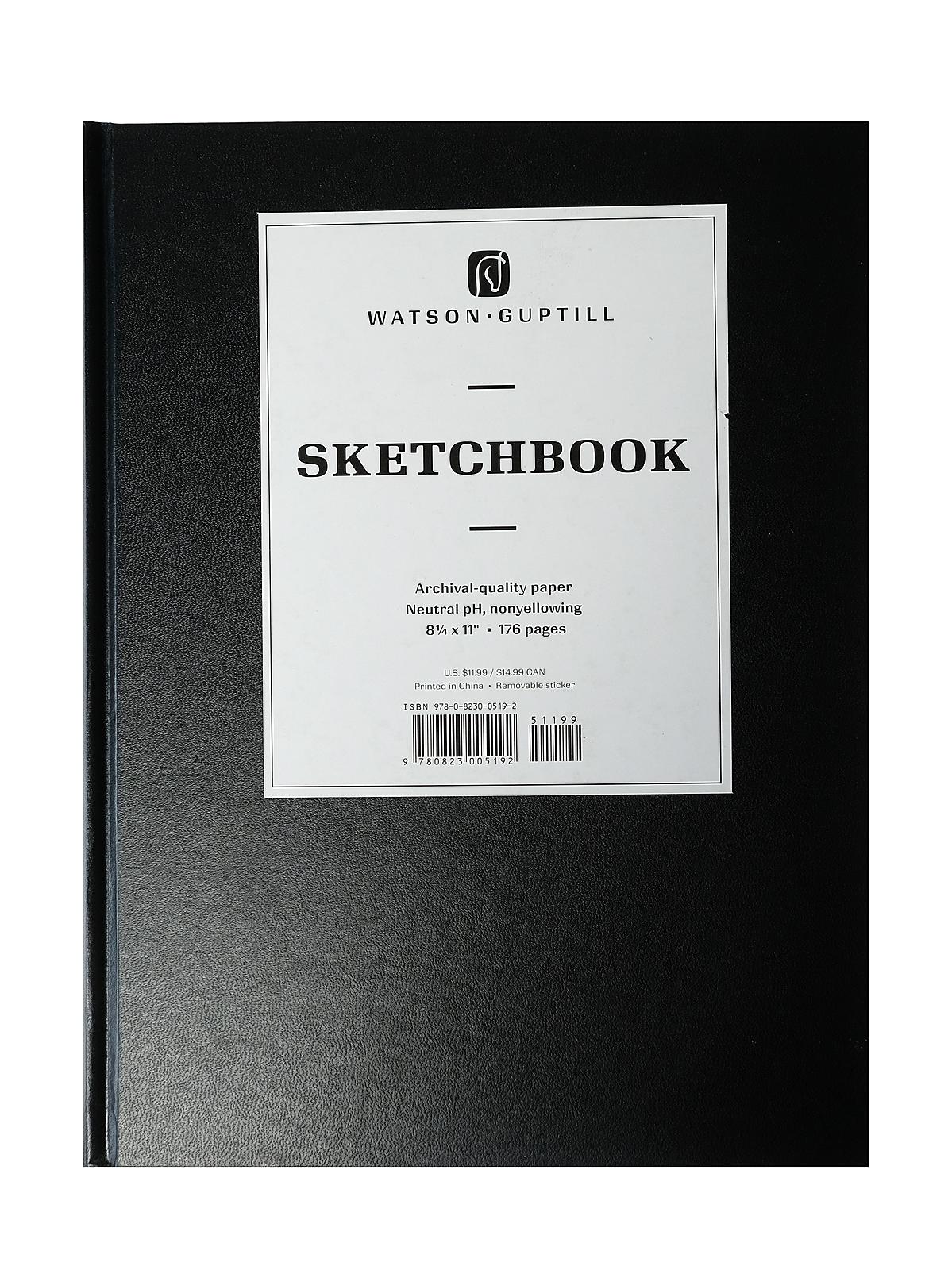 Hardcover Sketchbooks 8 1 4 In. X 11 In. Black