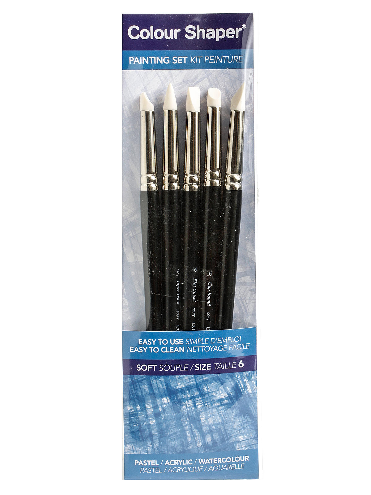 Painting Tool and Pastel Blending Sets assorted soft No. 6 set of 5
