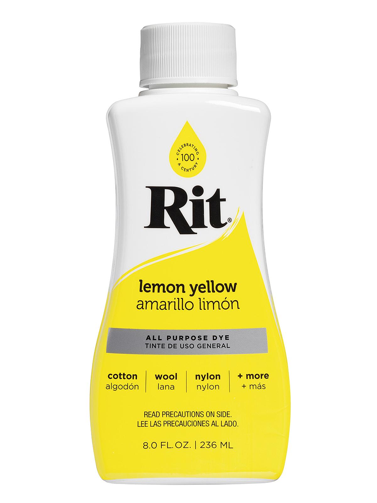 Dyes Lemon Yellow Liquid 8 Oz. Bottle