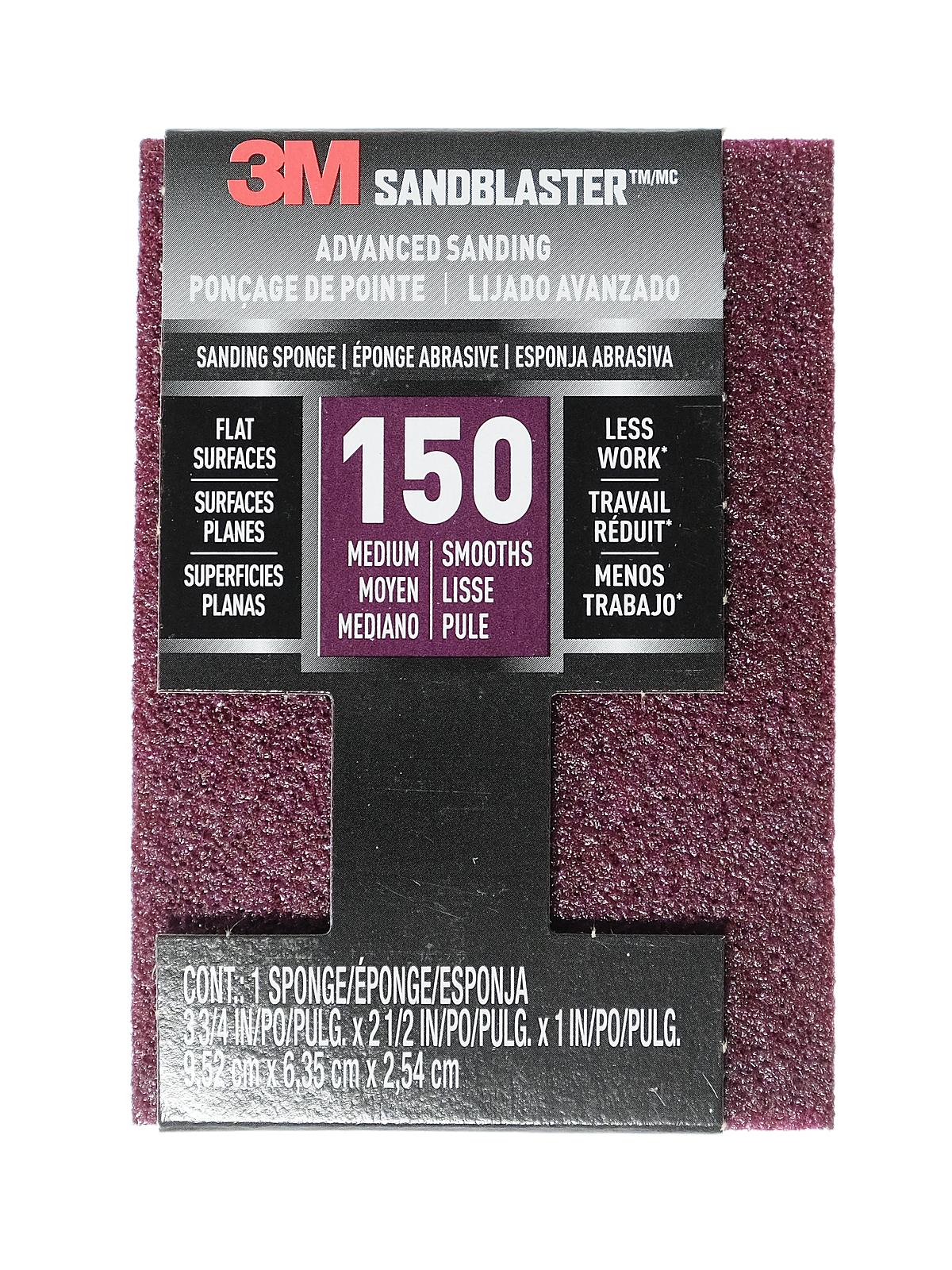 Sandblaster Sanding Pads And Sponges 150 Grit Sanding Sponge