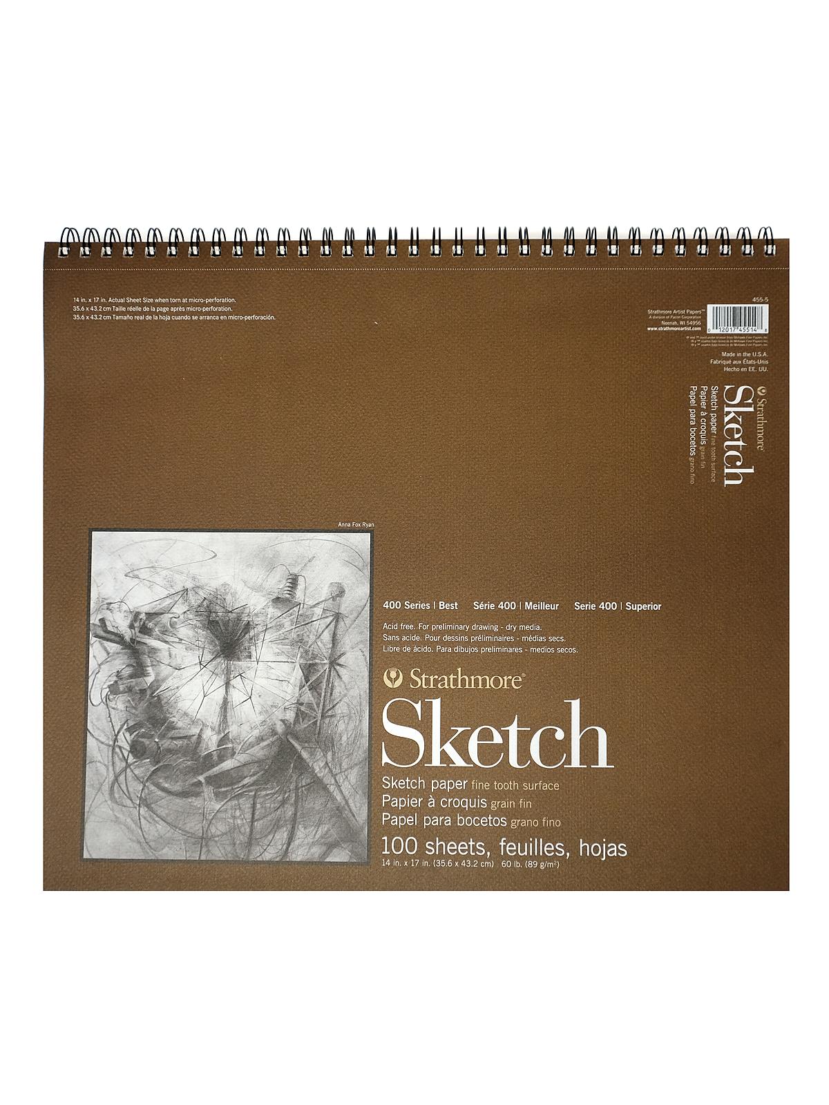 Series 400 Sketch Pads 14 in. x 17 in. 100 sheets