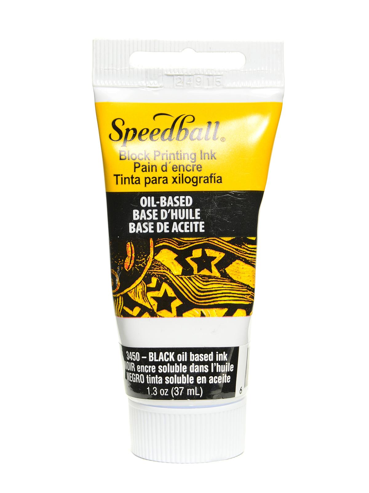 Oil-Based Block Printing Inks black 1.3 oz.
