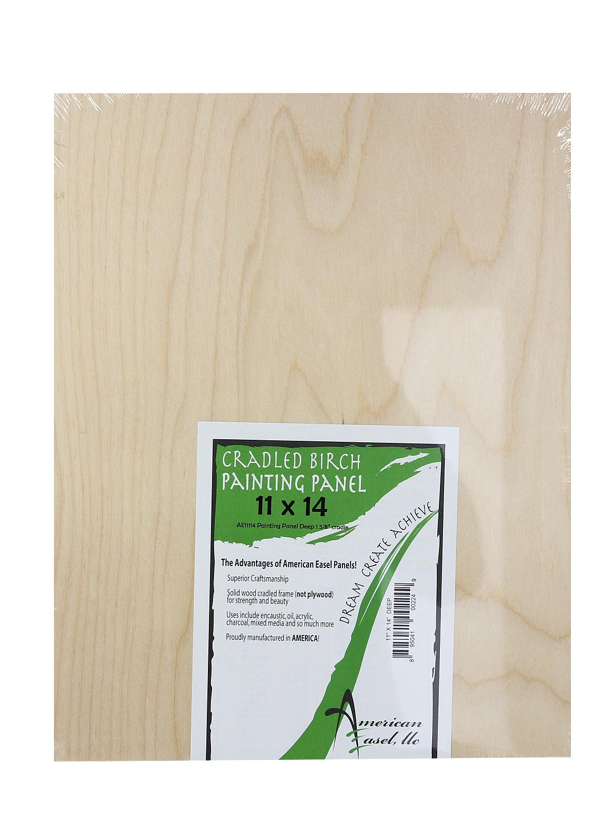 1 5 8 in. Cradled Wood Painting Panels 11 in. x 14 in.