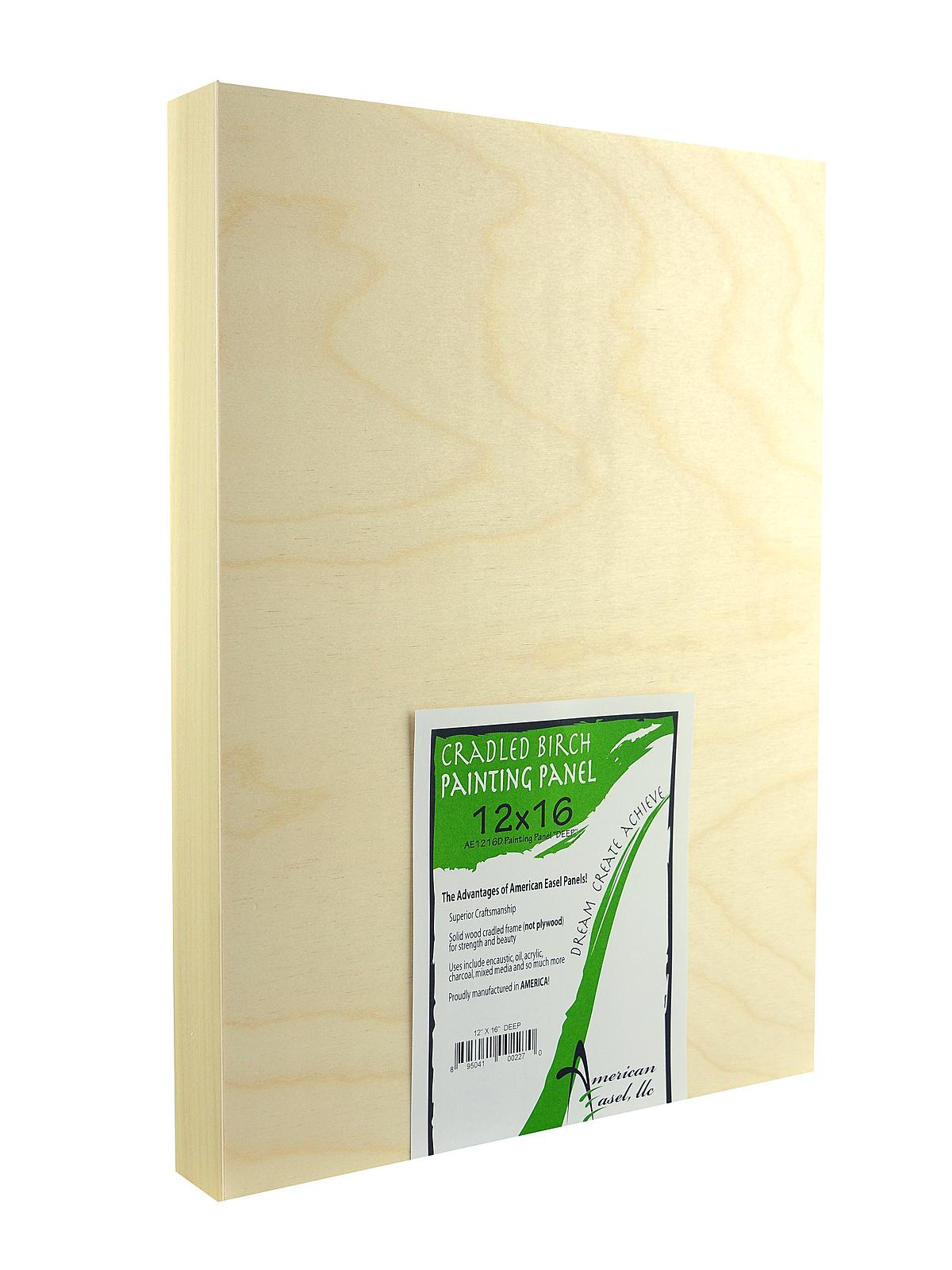 1 5 8 in. Cradled Wood Painting Panels 12 in. x 16 in.
