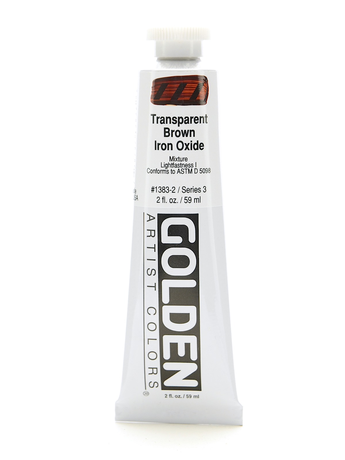 Heavy Body Acrylics transparent brown iron oxide 2 oz.