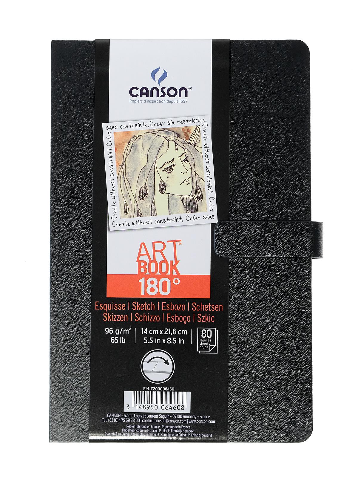 180 Degree Hardbound Sketch Books 5 1 2 in. x 8 1 2 in. 80 sheets