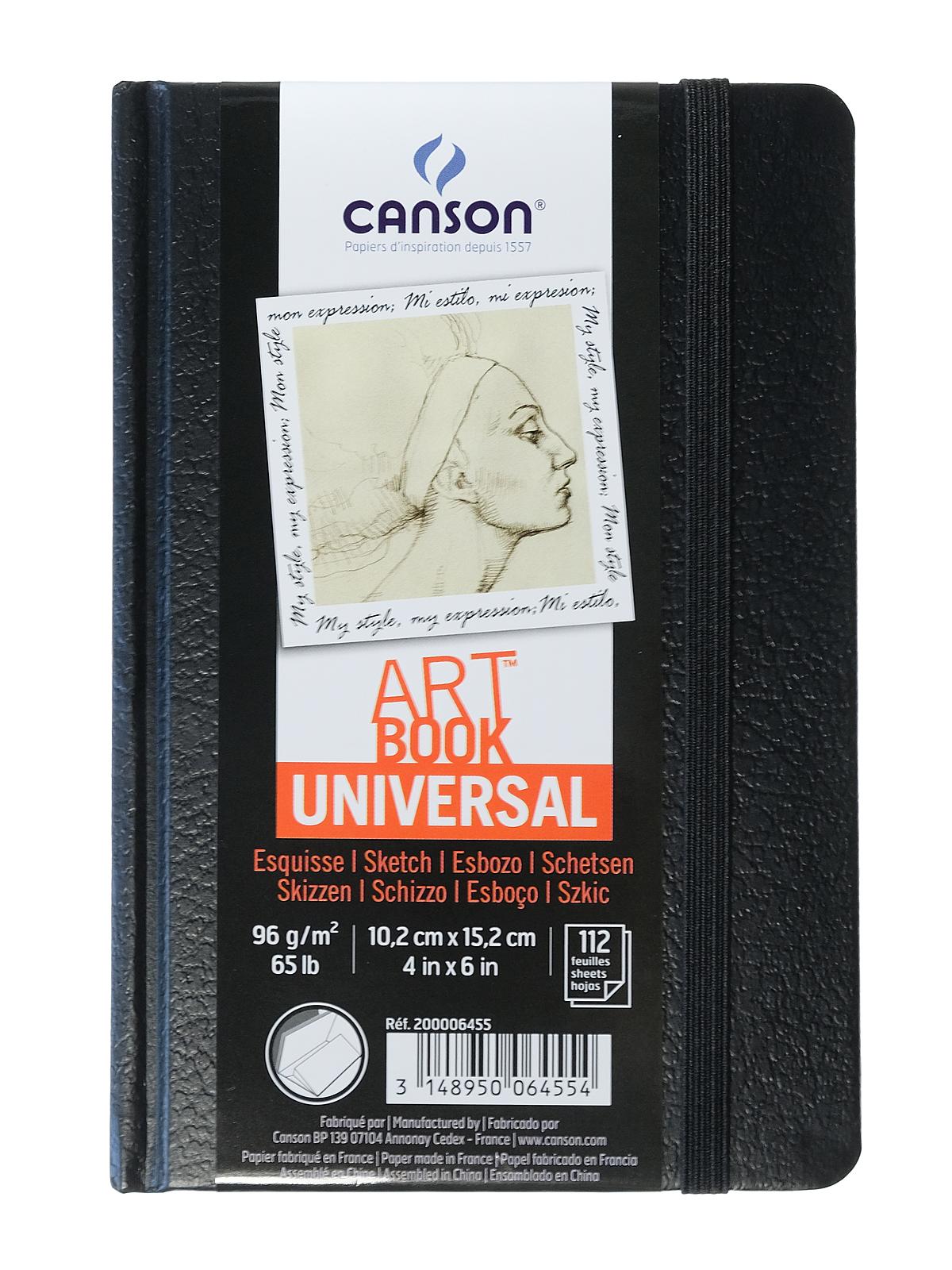 Art Book Universal Sketch Books Hardbound 4 In. X 6 In. 112 Sheets