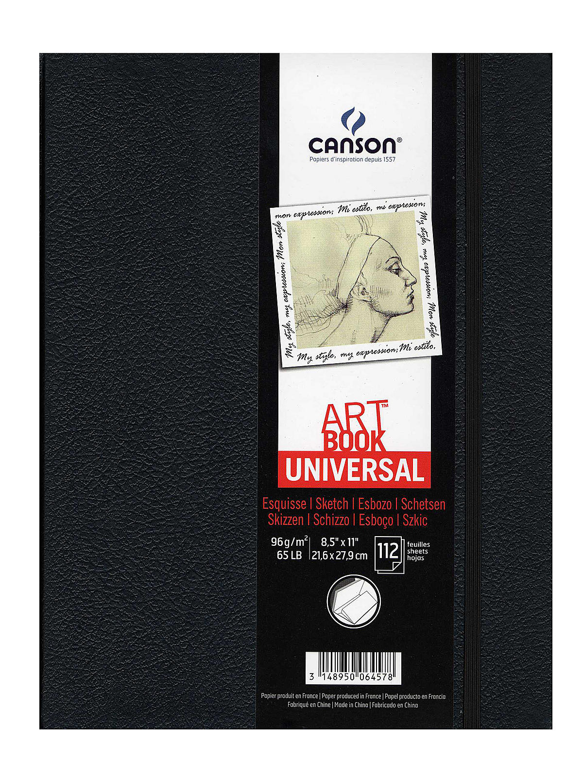Art Book Universal Sketch Books Hardbound 8 1 2 In. X 11 In. 112 Sheets