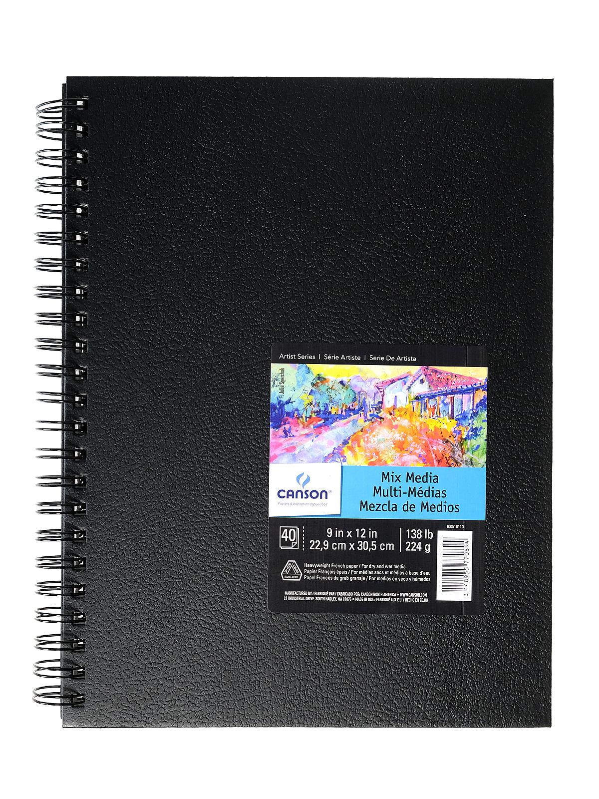 Mixed Media Art Books 9 in. x 12 in. heavy weight 40 sheets