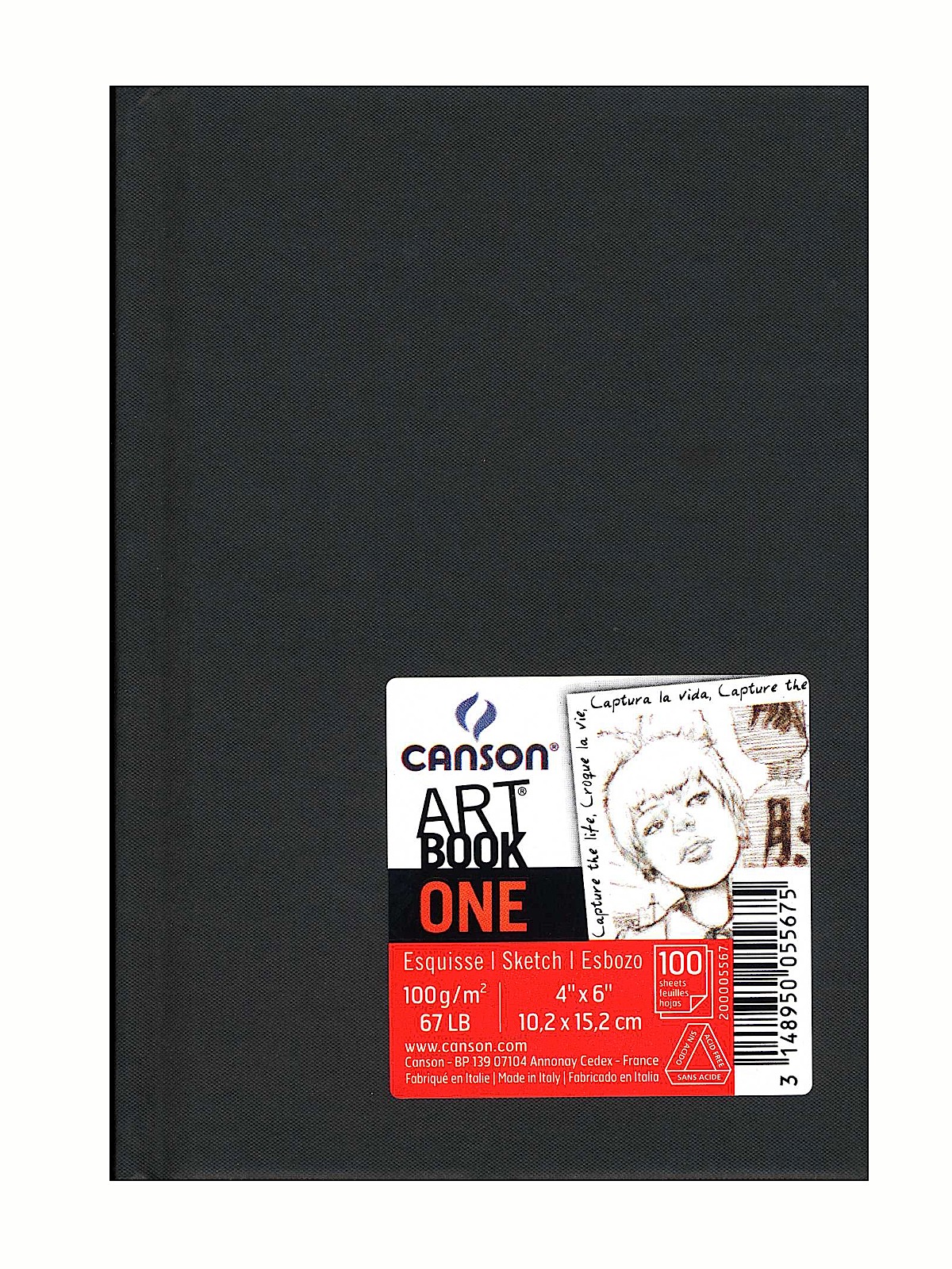 Art Book One Sketch Books Hardbound 4 In. X 6 In. 100 Sheets