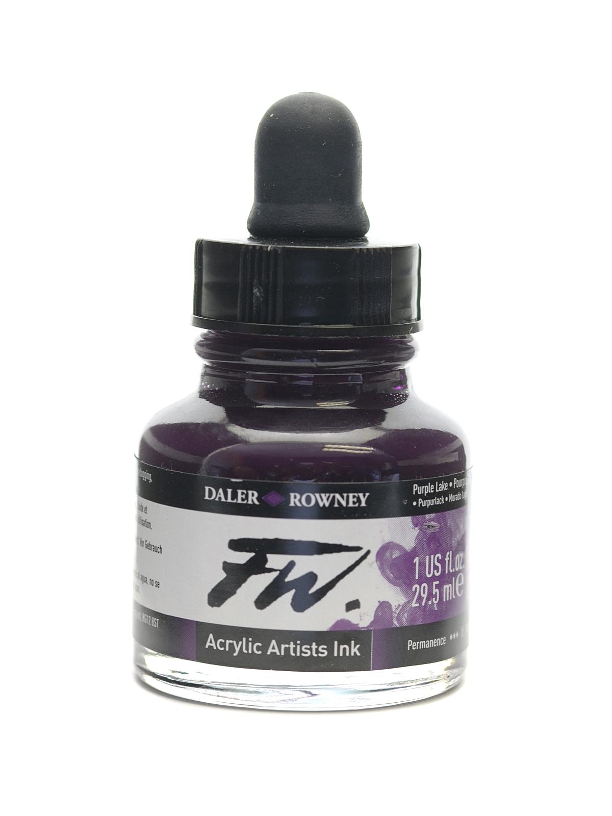 FW Artists' Ink purple lake 1 oz.