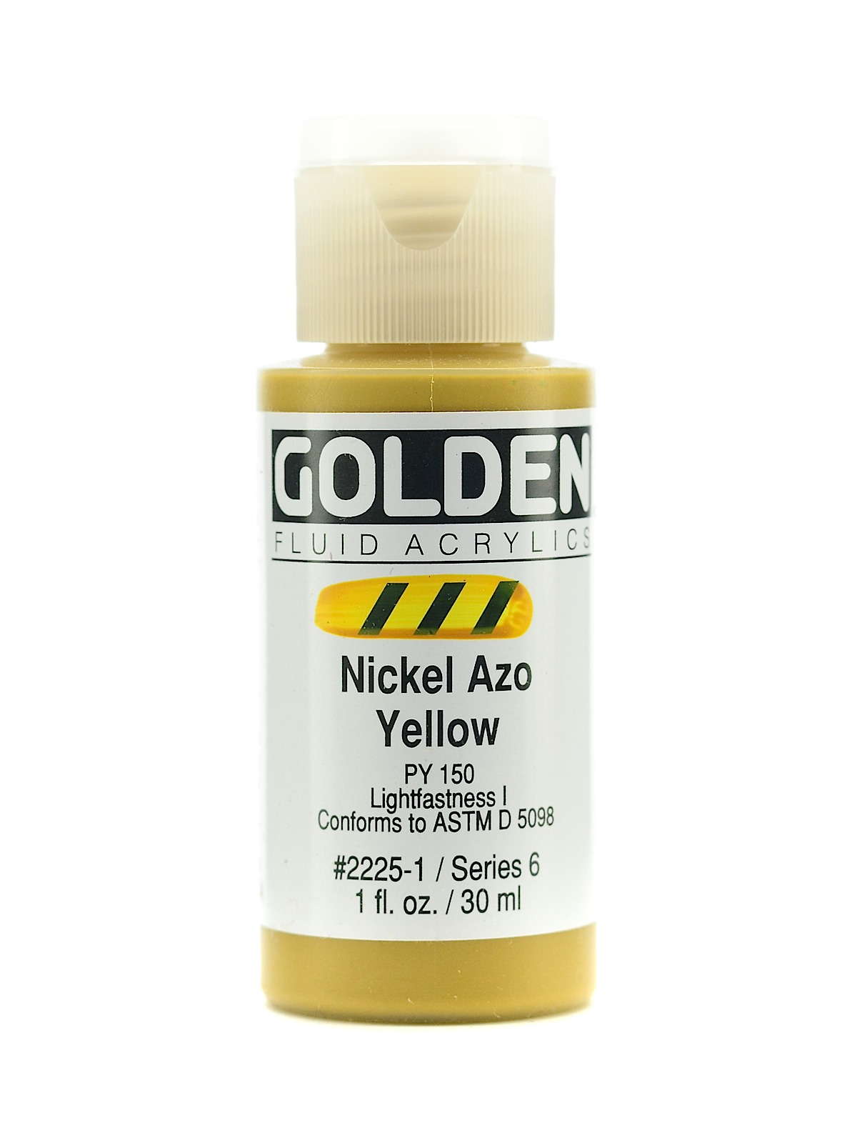 Fluid Acrylics nickel azo yellow 1 oz.