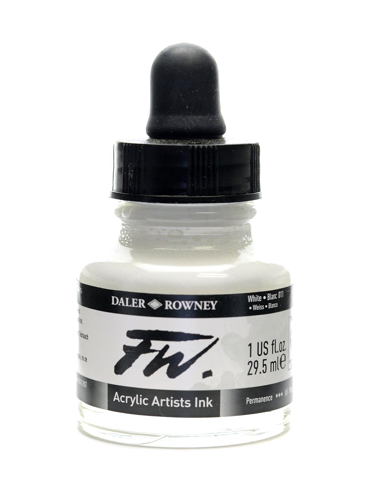 FW Artists' Ink white 1 oz.