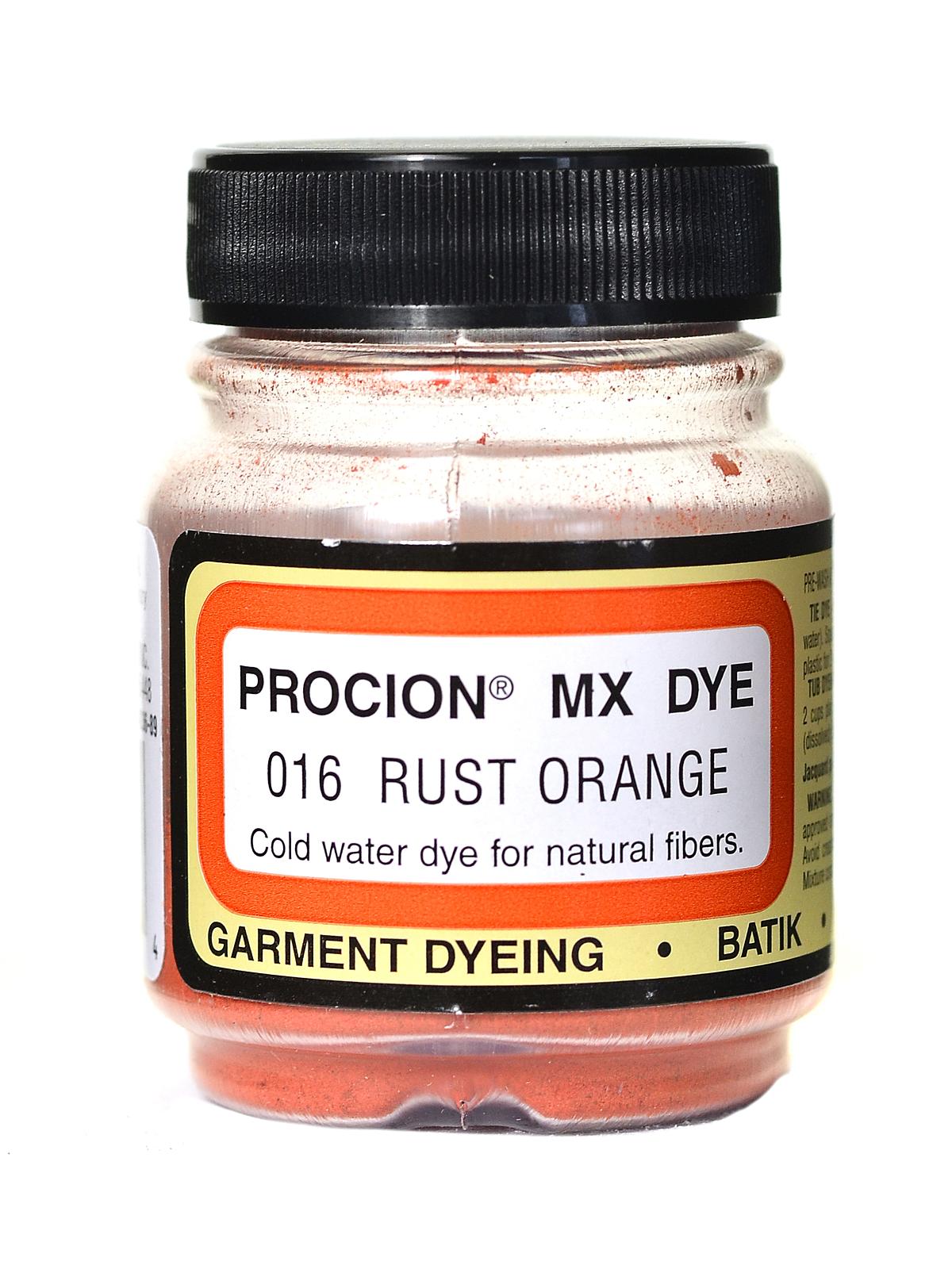 Procion MX Fiber Reactive Dye rust orange 016 2 3 oz.