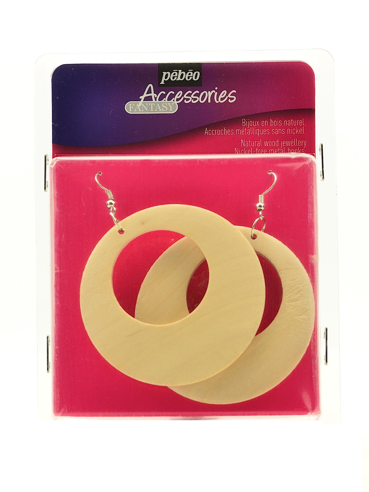 Wood Earrings 1 pair