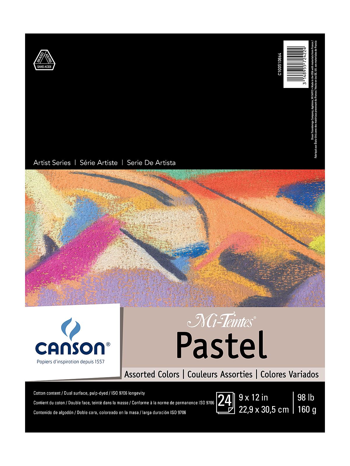 Mi-Teintes Pastel Assorted Pad 9 in. x 12 in.
