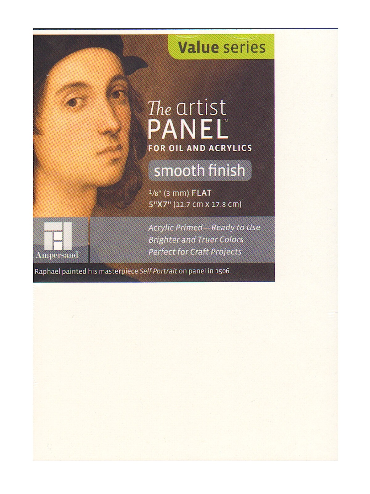 The Artist Panel Primed Smooth Flat Profile 5 in. x 7 in. 1 8 in.