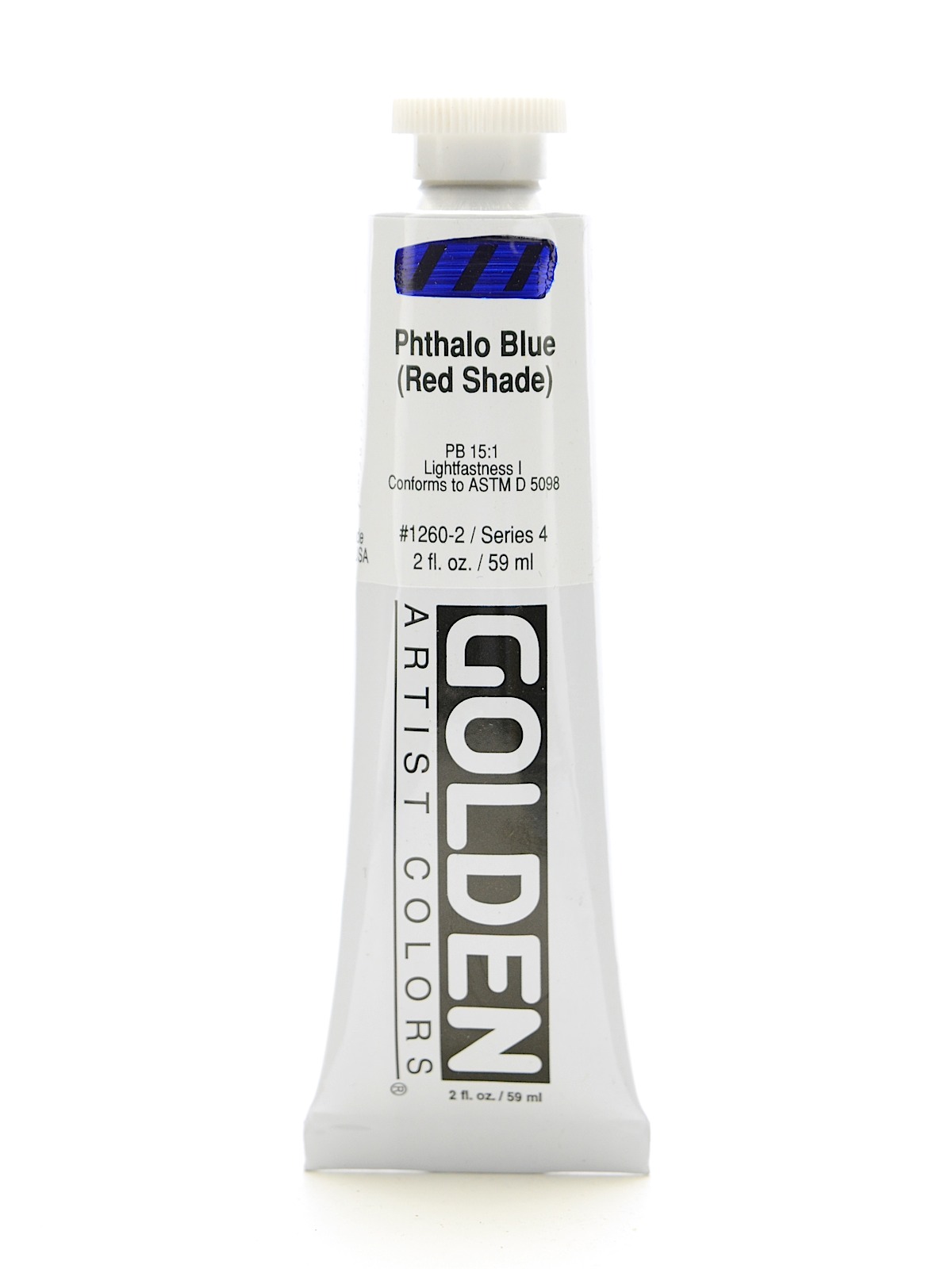 Heavy Body Acrylics phthalo blue red shade 2 oz.