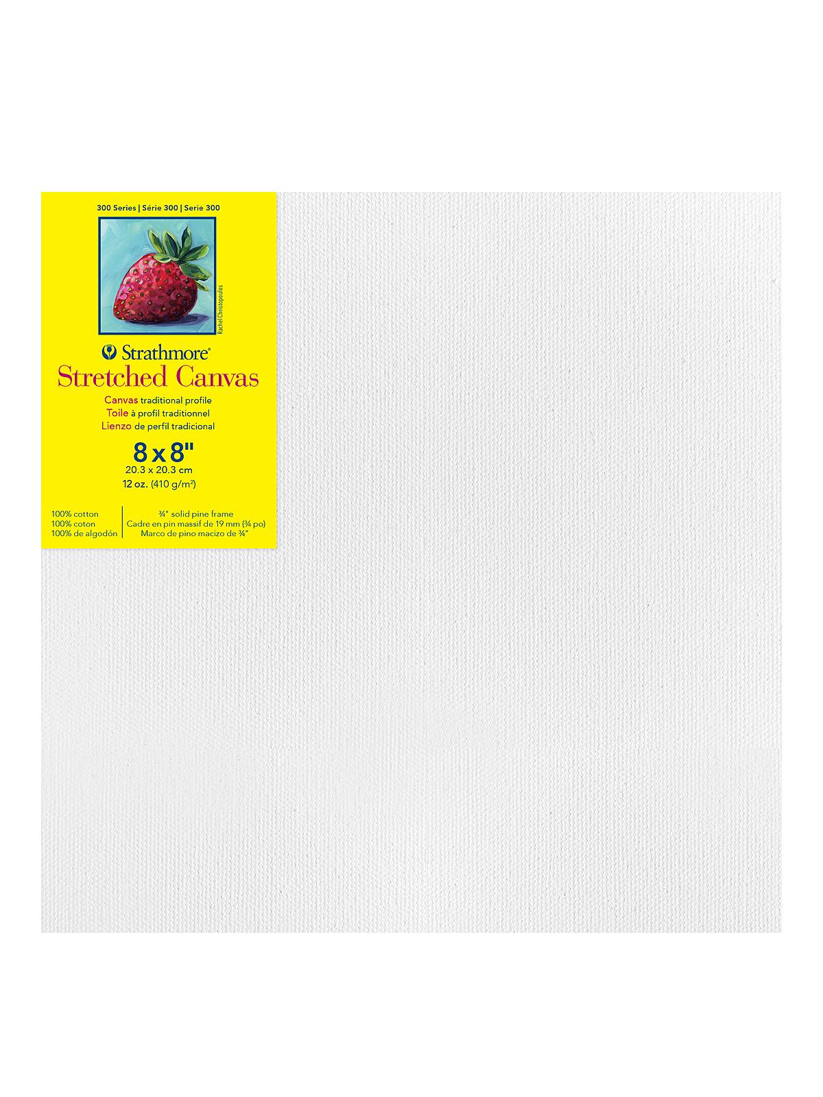 300 Series Stretched Canvas 8 in. x 8 in. traditional 3 4 in.
