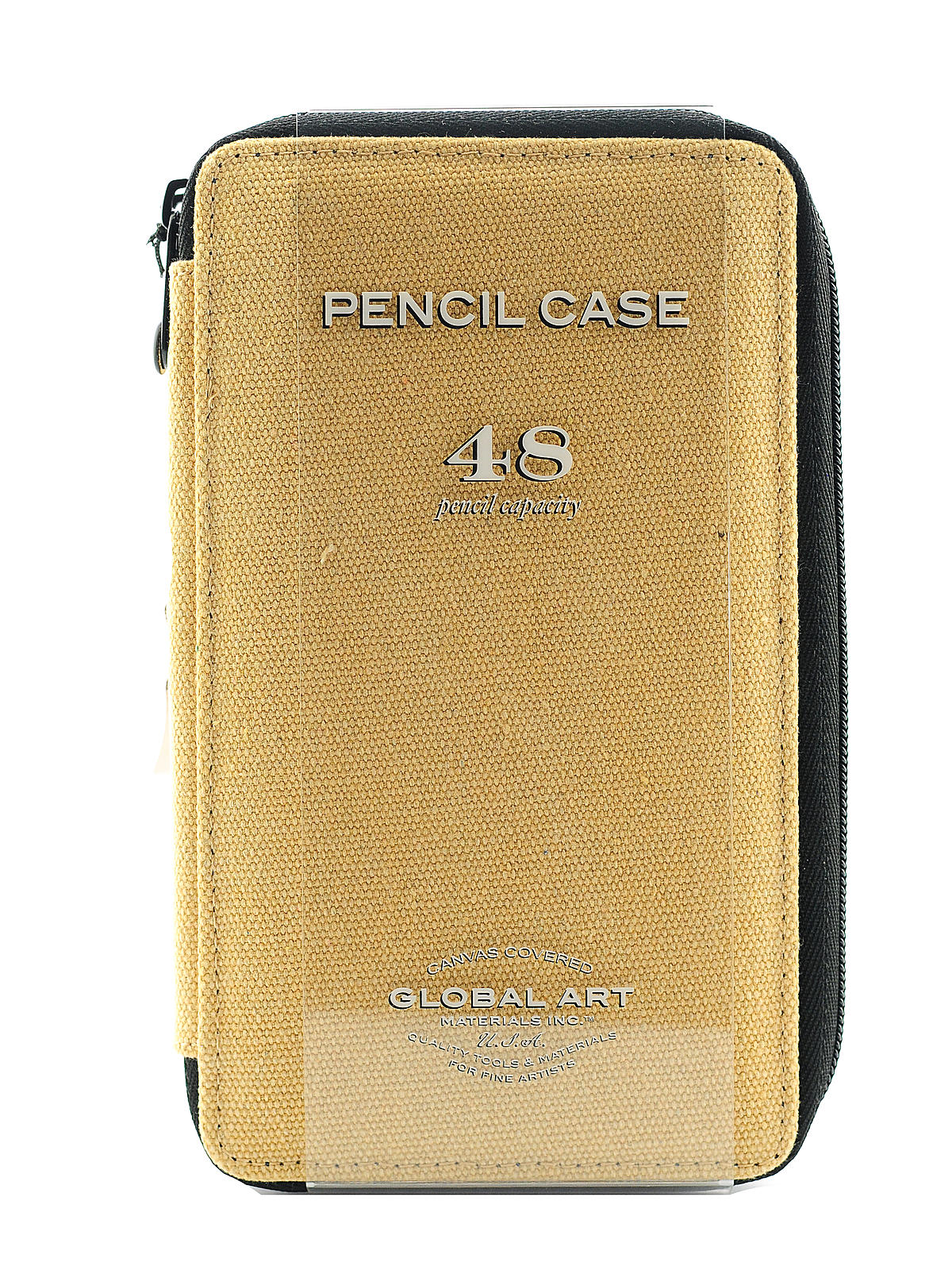 Canvas Pencil Cases wheat holds 48 pencils