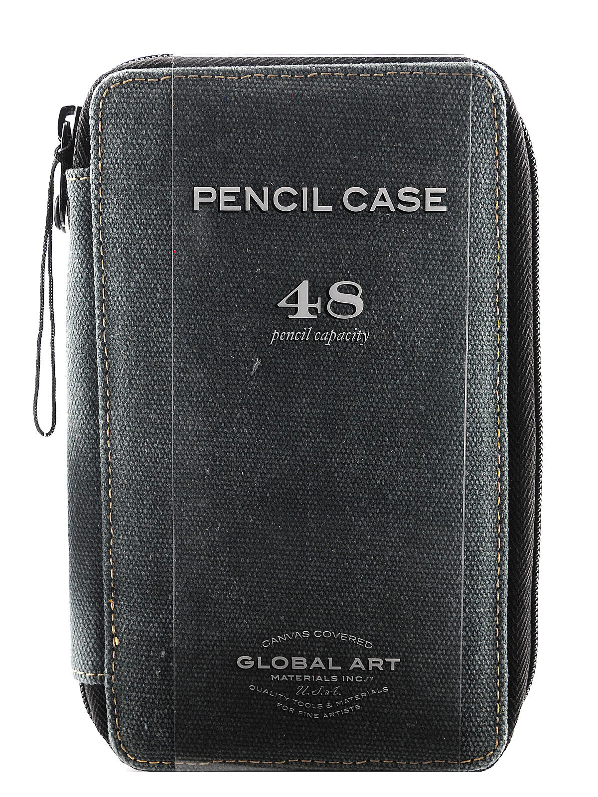 Canvas Pencil Cases Steel Blue Holds 48 Pencils