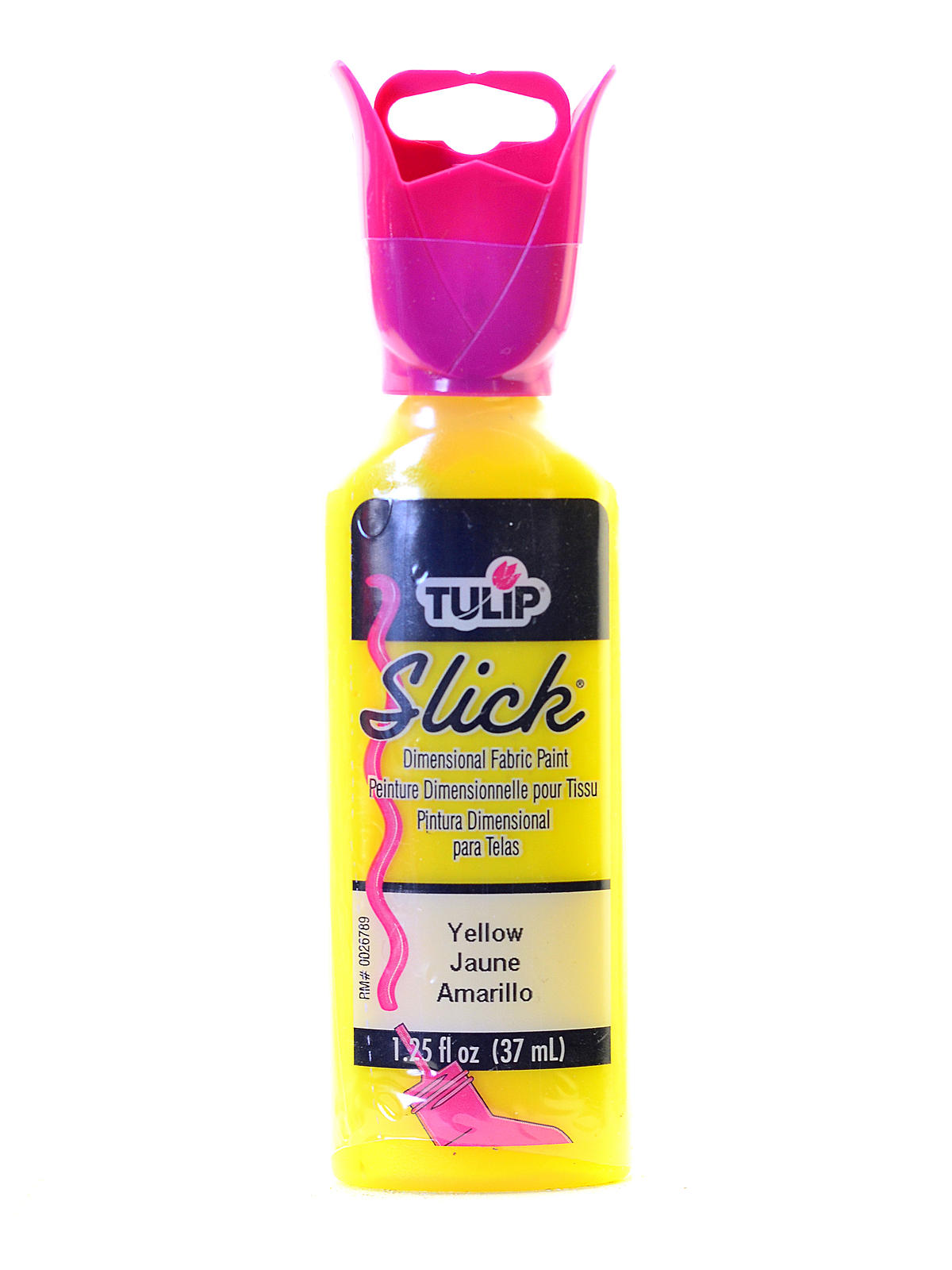 Slick Dimensional Fabric Paint yellow 1 1 4 oz.