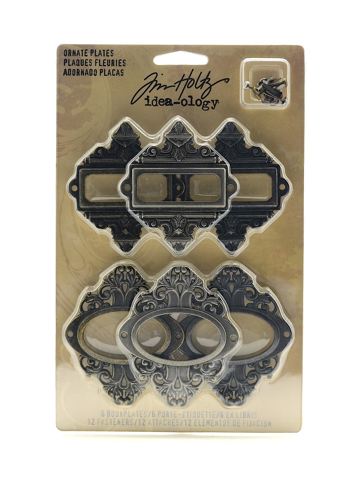 Idea-ology Findings Ornate Plates Pack Of 6