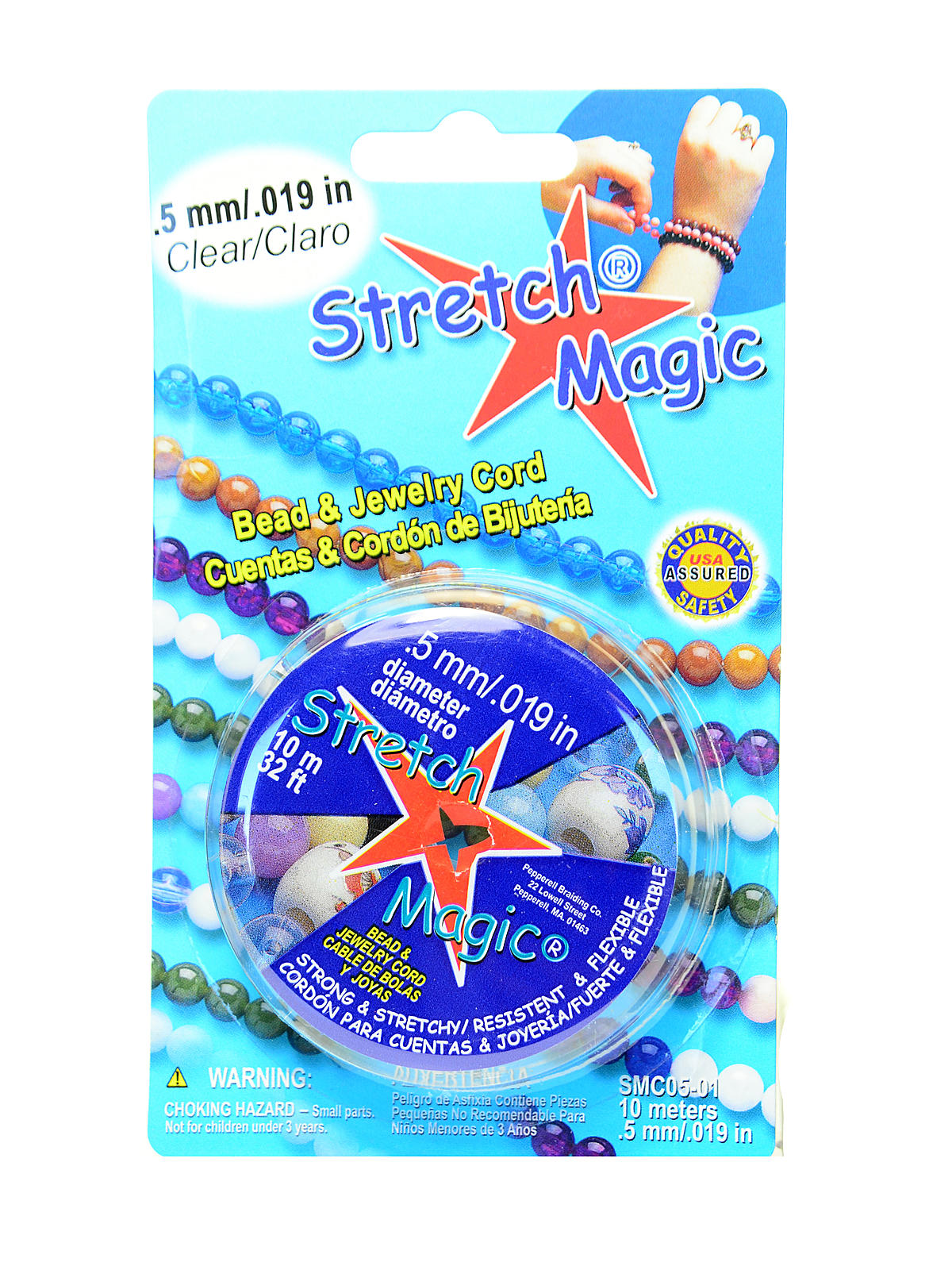 Stretch Magic Bead & Jewelry Cord Clear 0.5 Mm 10 M