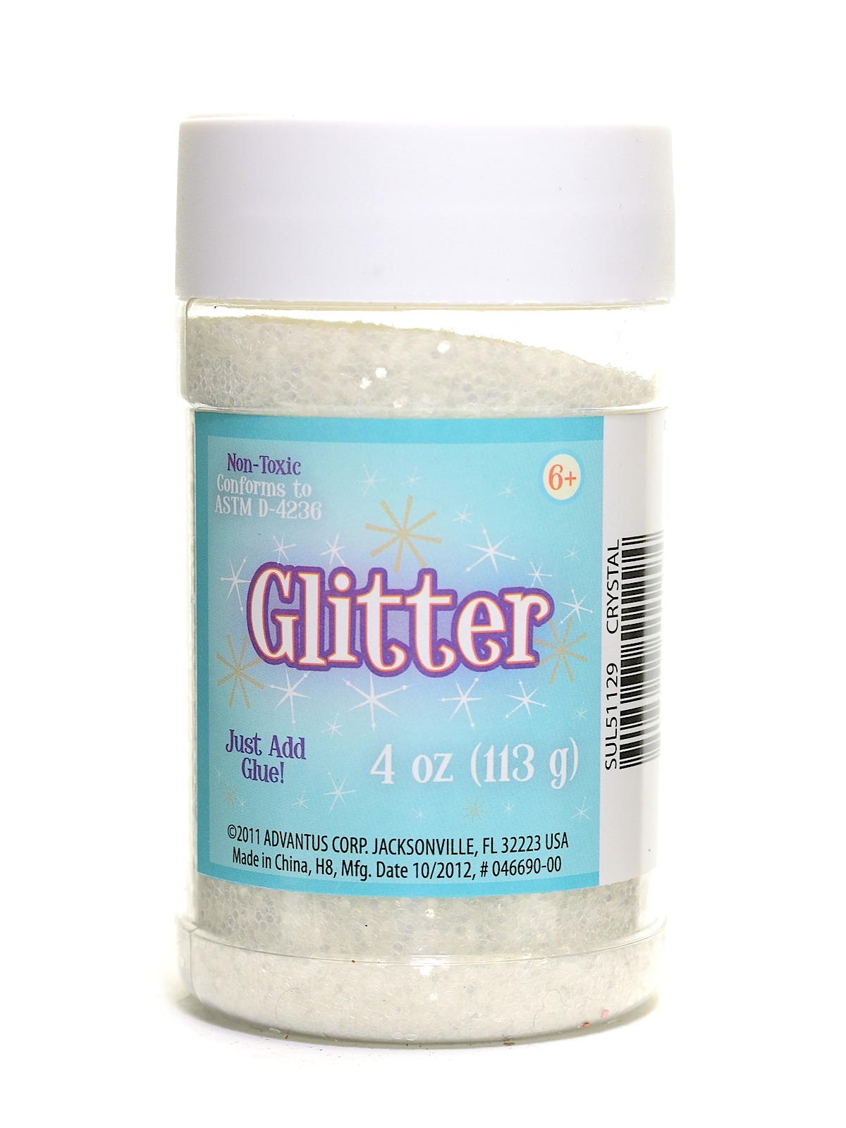 Glitter crystal 4 oz. shaker bottle