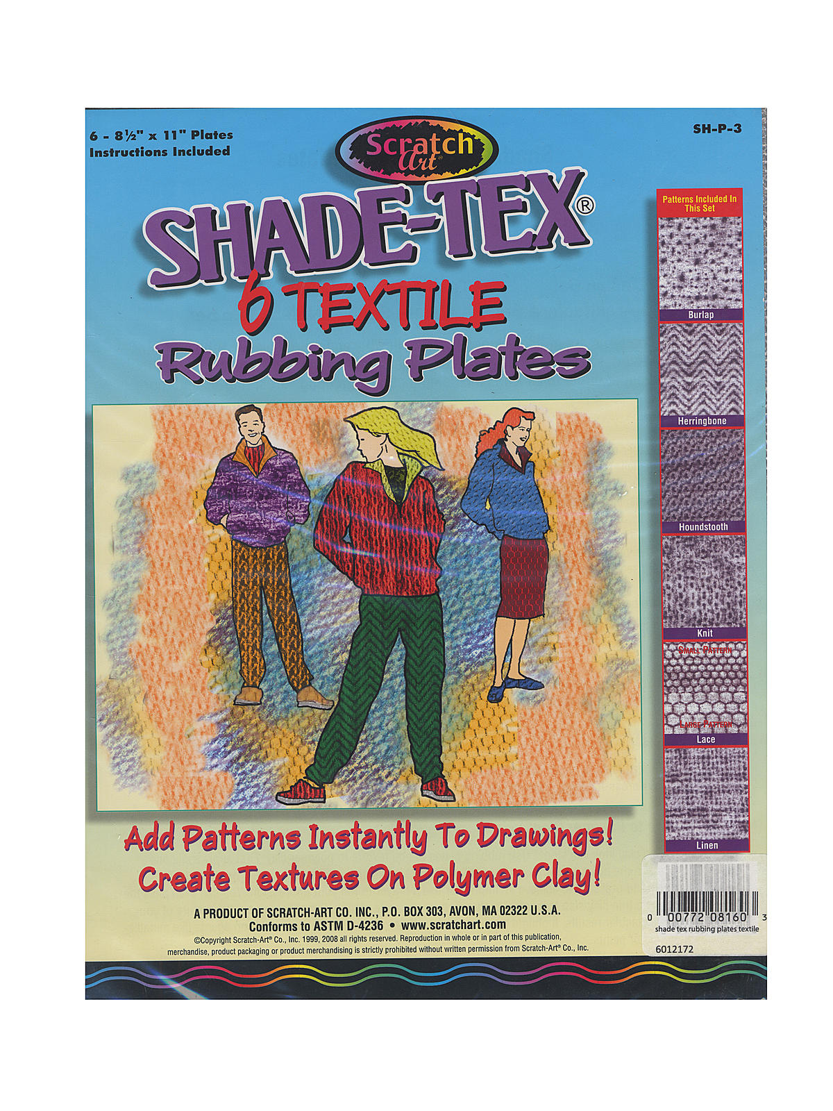 Shade-tex Rubbing Plates Textile Set