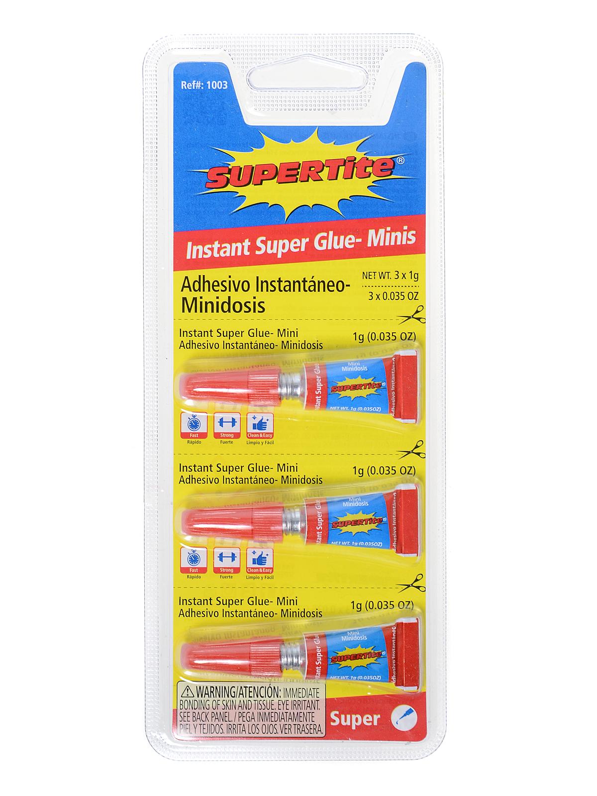 Instant Super Glue 1 g pack of 3 Minis