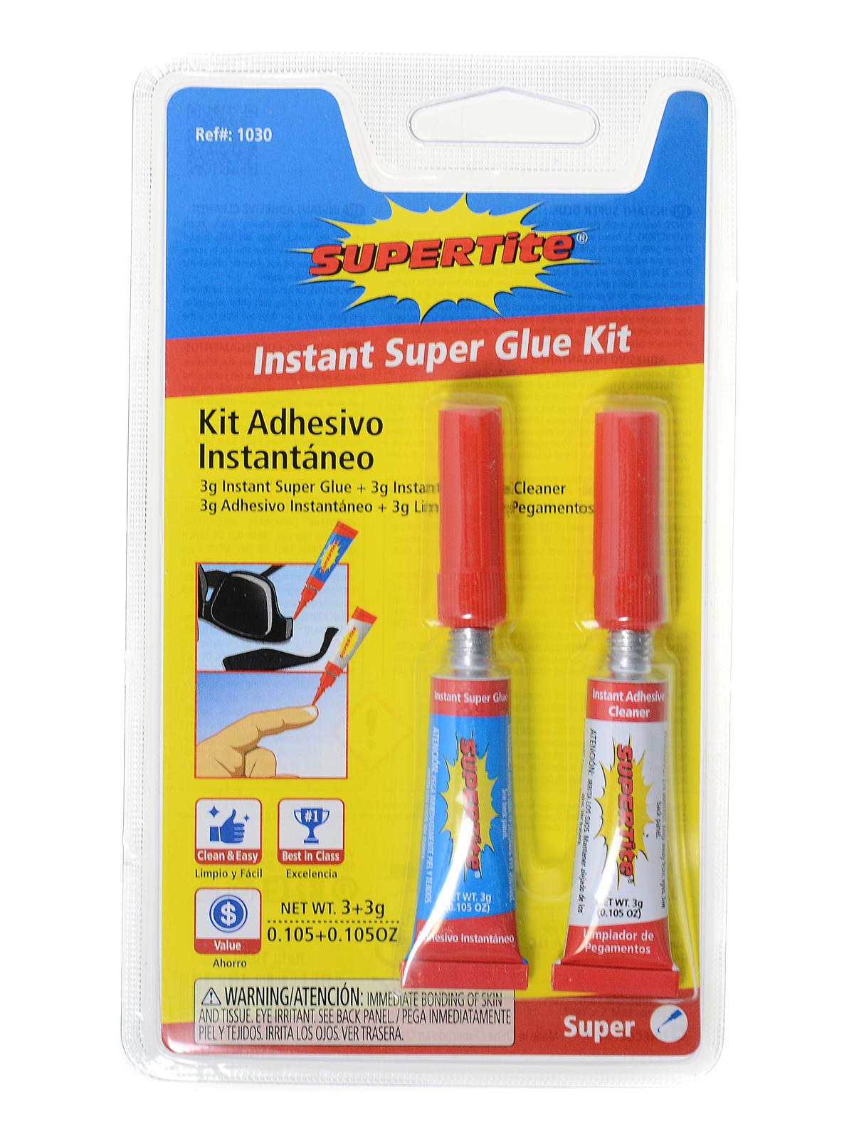 Instant Super Glue 3 g each with 3 g Glue Remover
