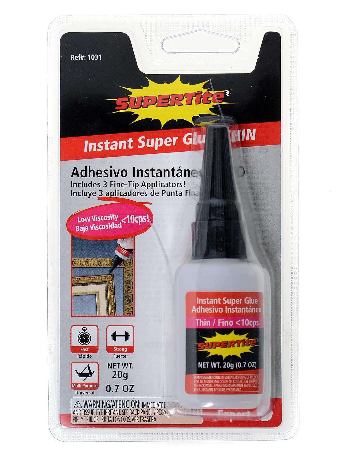 Instant Super Glue 20 G Each In Pin Cap Bottle Thin