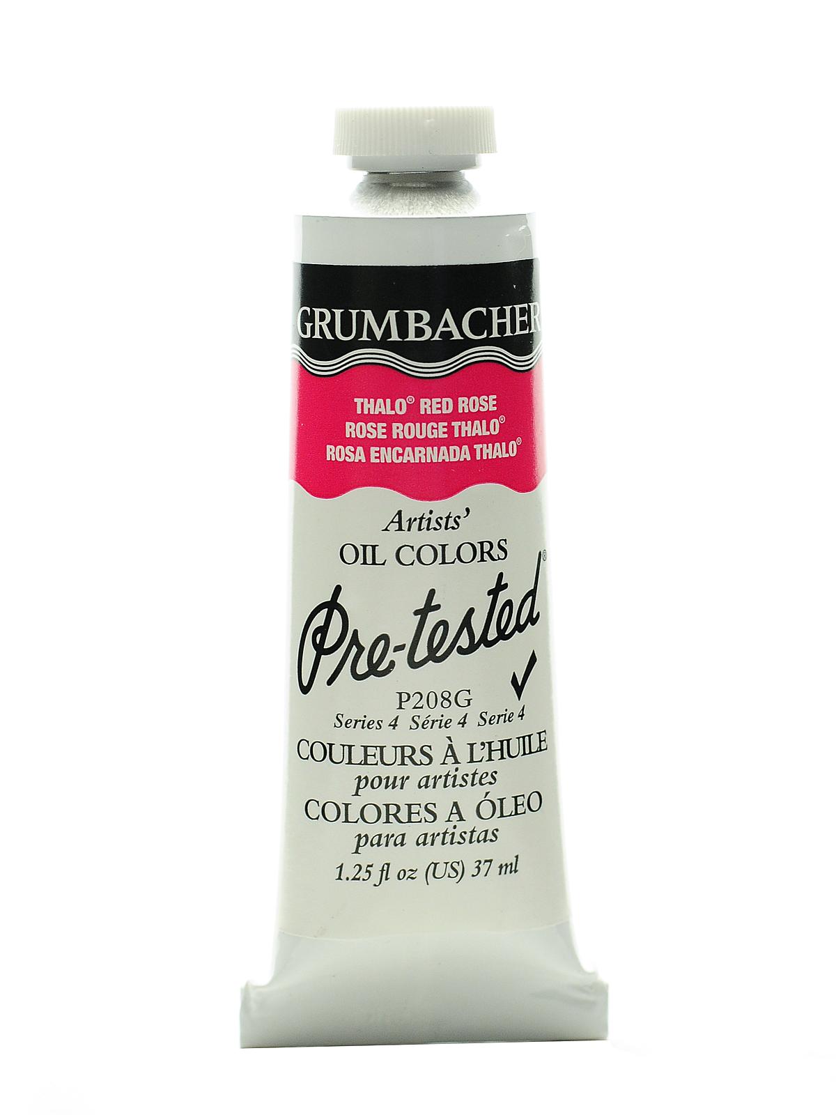 Pre-Tested Artists Oil Colors thalo red rose P208 1.25 oz.
