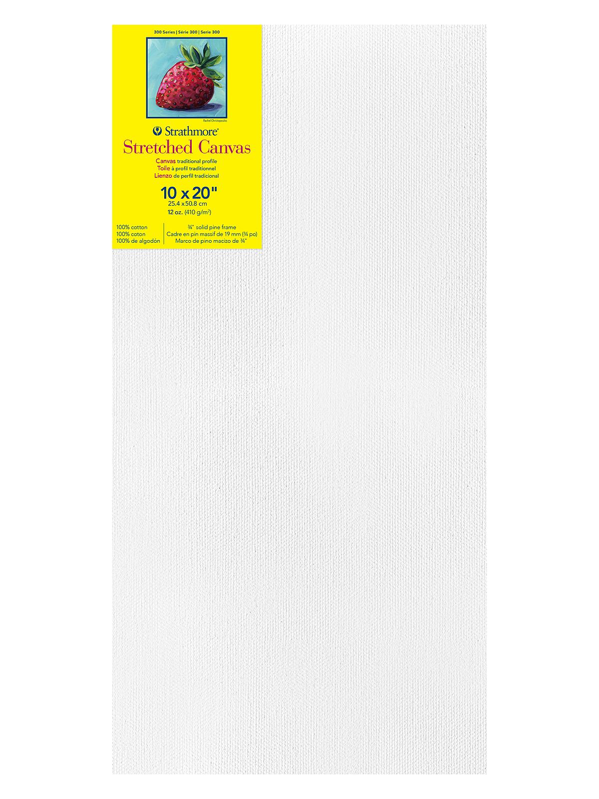 300 Series Stretched Canvas 10 in. x 20 in. traditional 3 4 in.