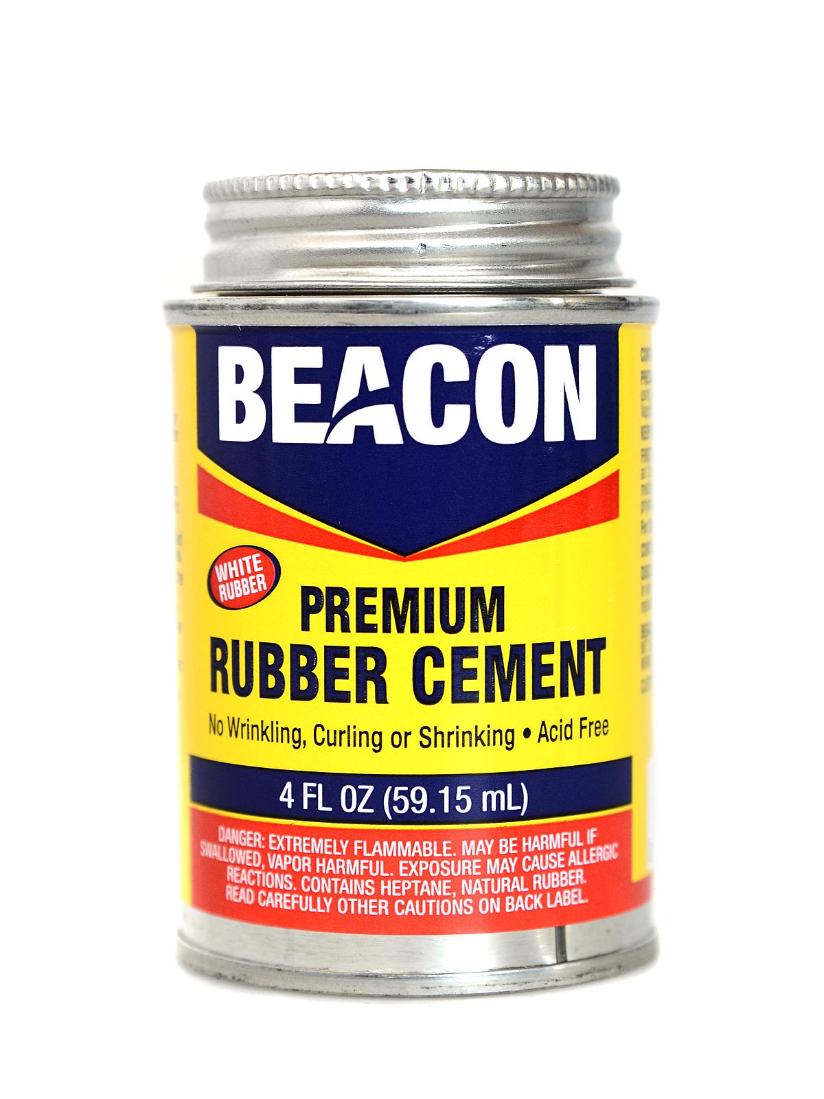 Premium Acid Free White Rubber Cement 4 Oz.