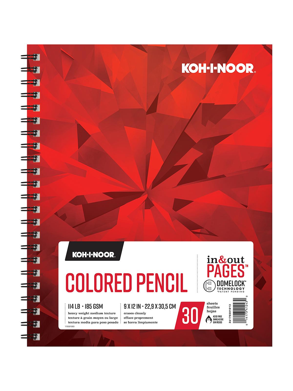 Colored Pencil Pads 9 In. X 12 In. 30 Sheets