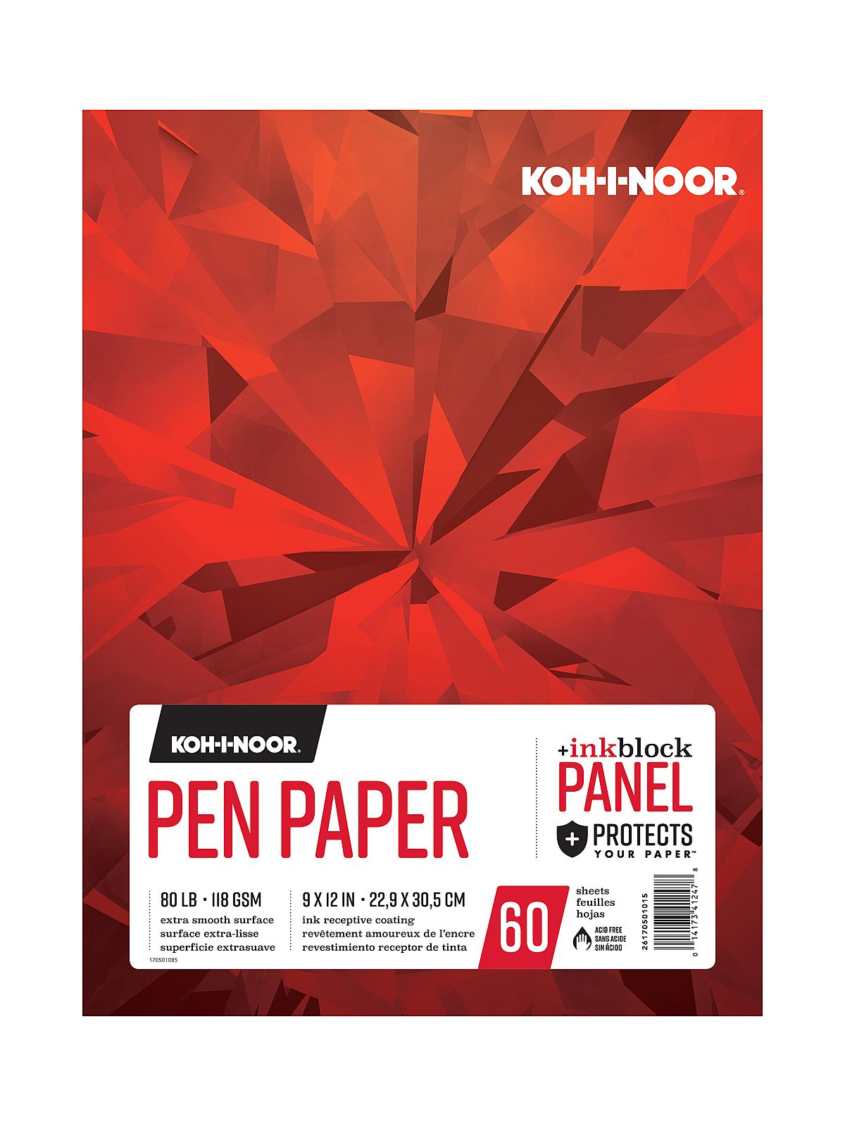 Pen Paper Pads 9 In. X 12 In. 60 Sheets