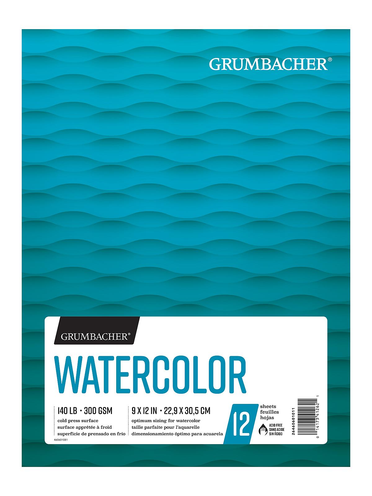 Watercolor Pads 9 in. x 12 in. 12 sheets